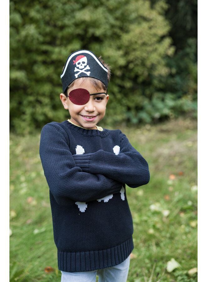 Great Pretenders - 11190 - Pirate Hat Headband with eyepatch