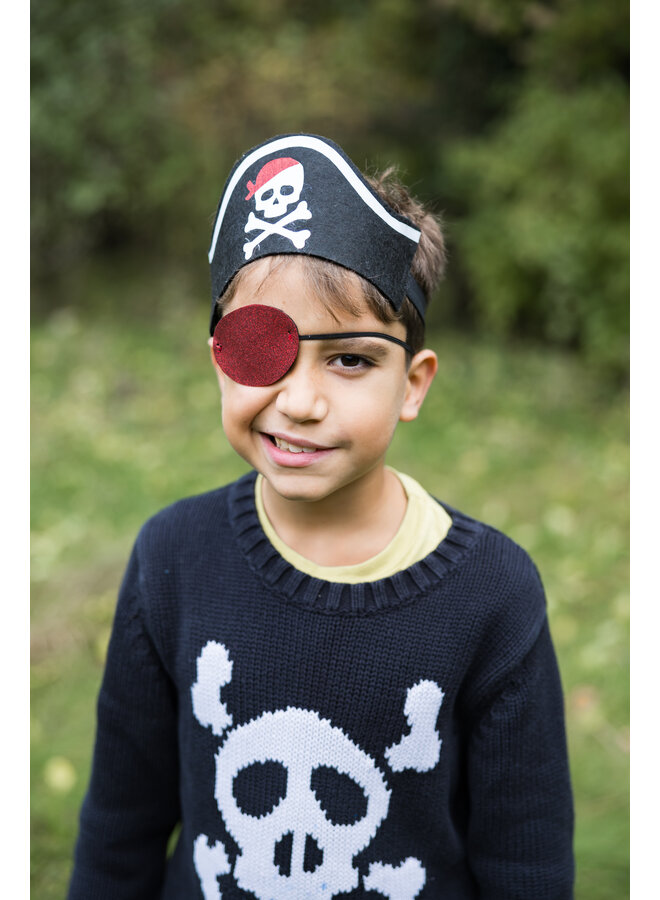 Great Pretenders - 11190 - Pirate Hat Headband with eyepatch