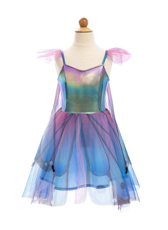 32545 - Butterfly Twirl Dress & Wings Blue/Purple 5/6Y