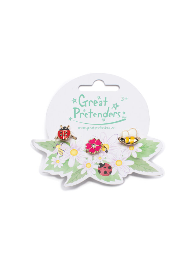 84526 - Ladybug Garden Ring Set 3pc