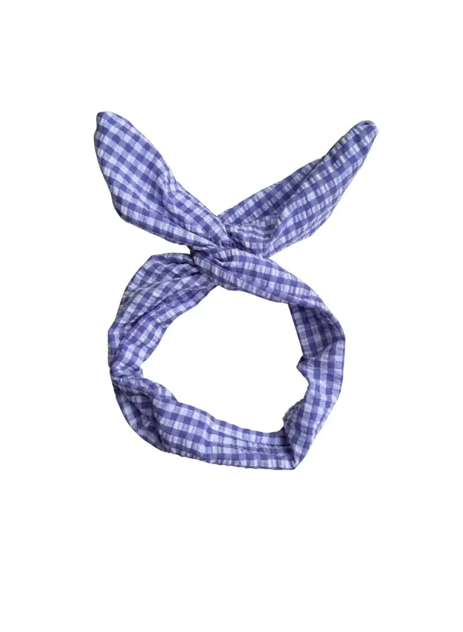 Headband – Checker lila