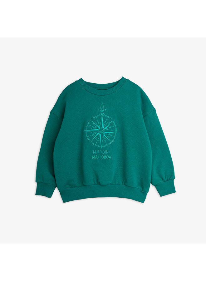 Compass emb sweatshirt – Green