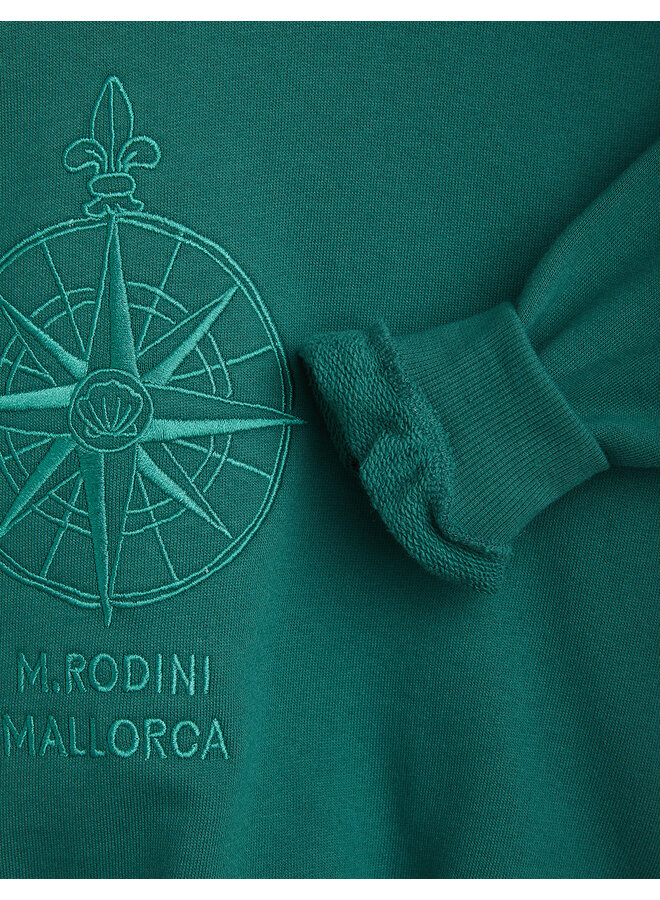 Mini Rodini - Compass emb sweatshirt – Green