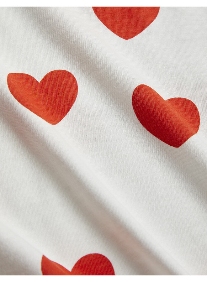 Mini Rodini - Hearts aop ss tee – Red