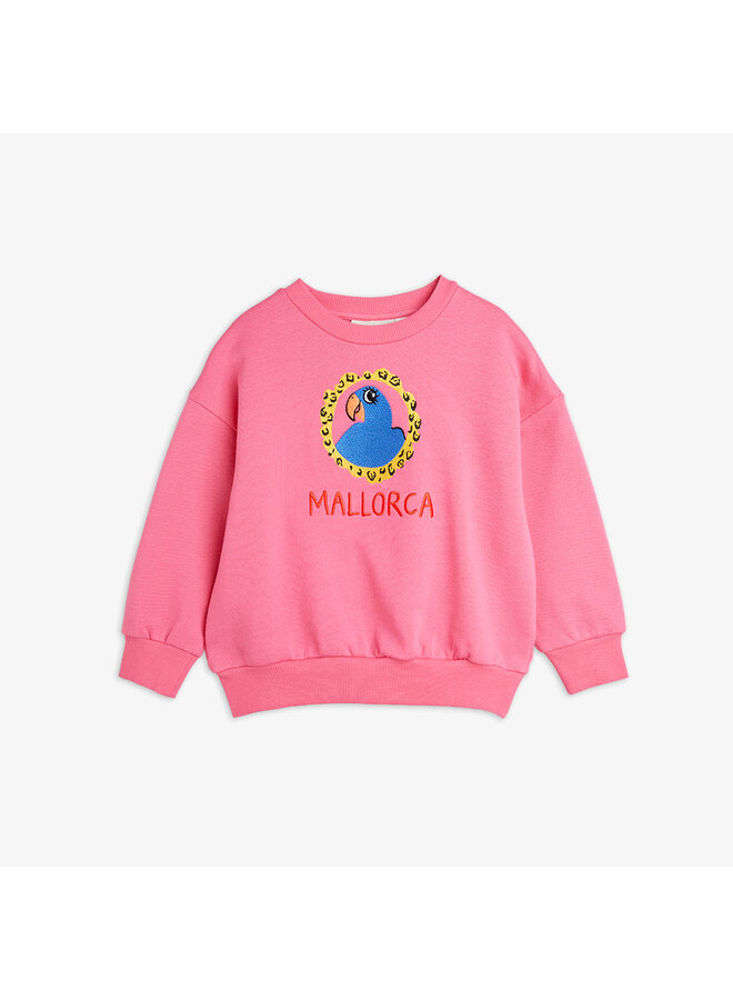 Parrot emb sweatshirt – Pink