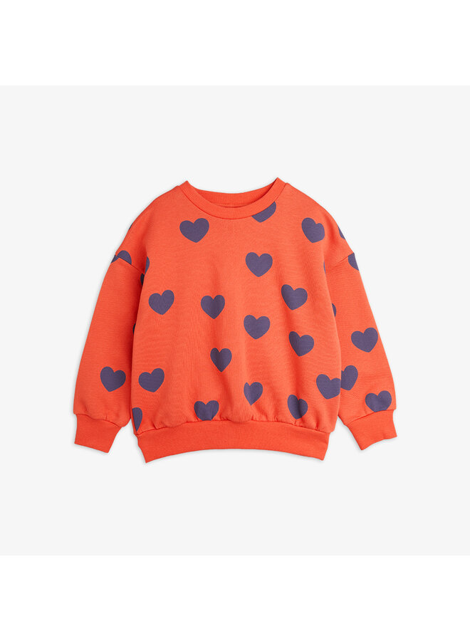 Hearts aop sweatshirt – Red