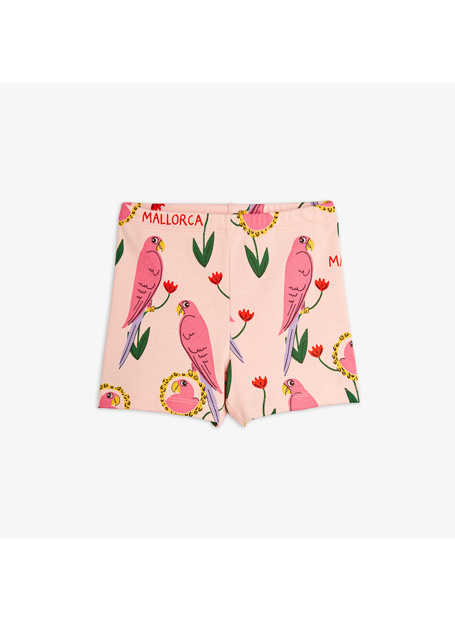 Mini Rodini - Parrots aop shorts – Pink