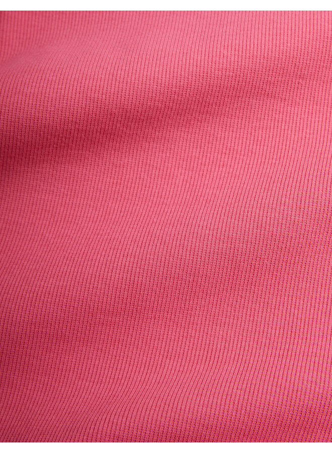 Mini Rodini - Solid rib ss dress – Pink