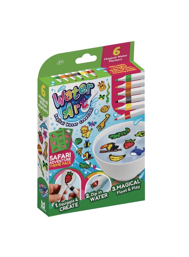 Toymonster - Water Art 6-pack - Safari adventure