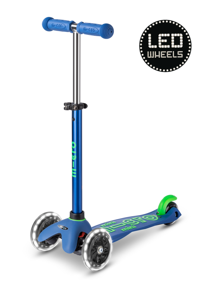 Mini Micro step Deluxe LED blauw/groen