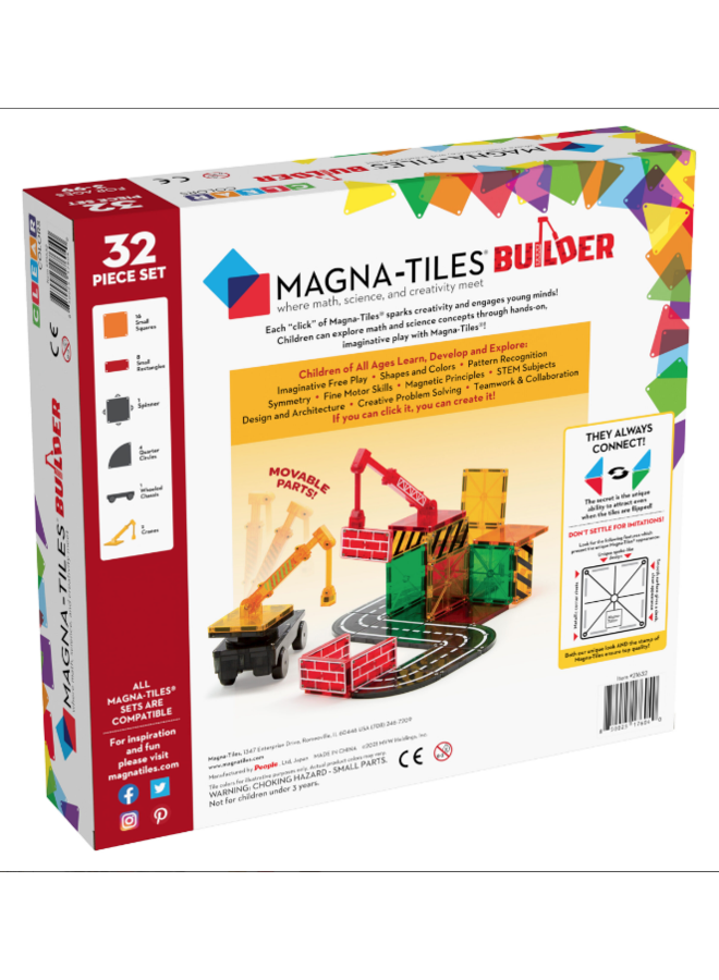 MagnaTiles - Builder - 32 stuks