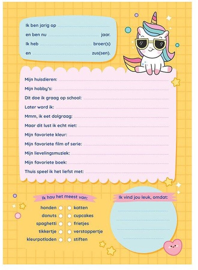 Deltas - Kawaii vriendenboek