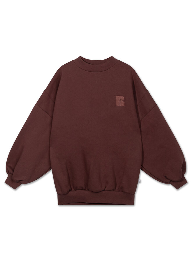 Crewneck sweater - Dark berry jam red