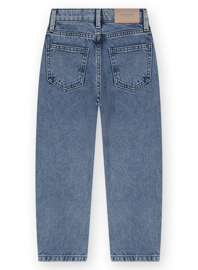 Homage - Marilyn - Layered Straight Jeans – Vintage Wash