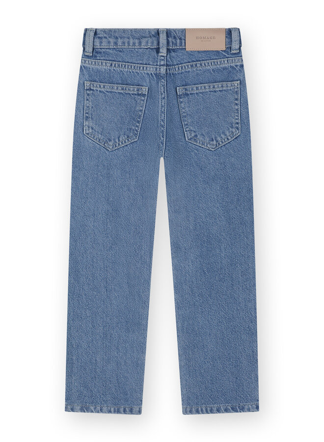 Homage - Scotti - Relaxed Straight Jeans – Bright Blue