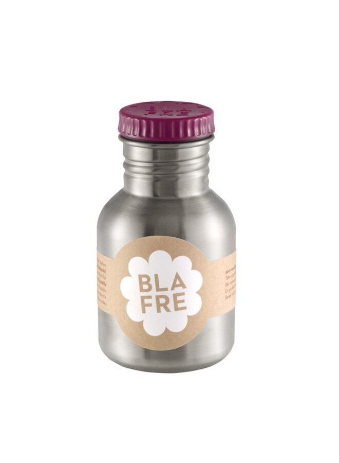 Blafre - Stainless steel bottle – Plum red 300ml