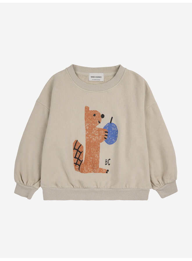 Hungry Squirrel sweatshirt -  Light brown