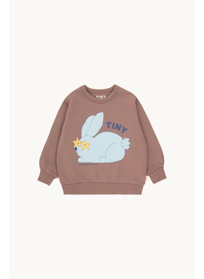 Tiny Cottons - Rabbit sweatshirt - Purple grey