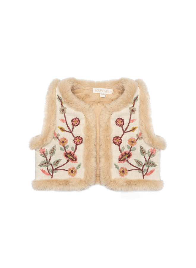 Reversible vest Libra – Cream