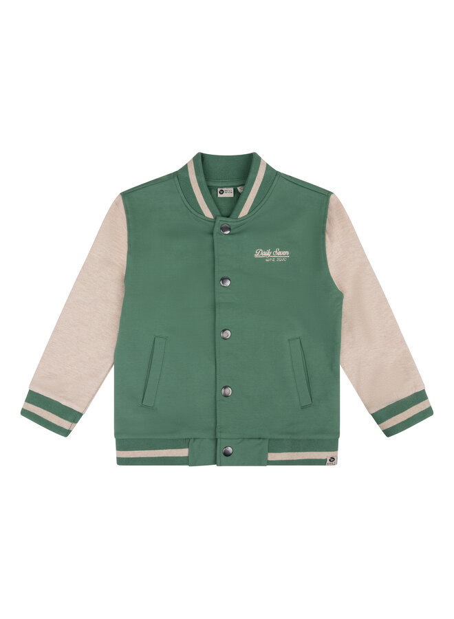 Oversized bomber jacket - Slate green