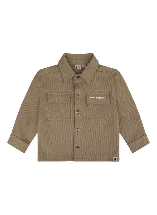 Organic shirt jacket structure - Army green