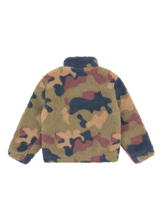 Daily7 - Teddy bomber jacket - Army green