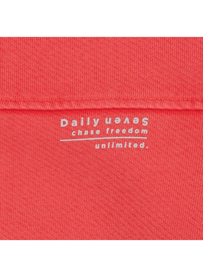 Daily7 - Sweater oversized washed - Flame red