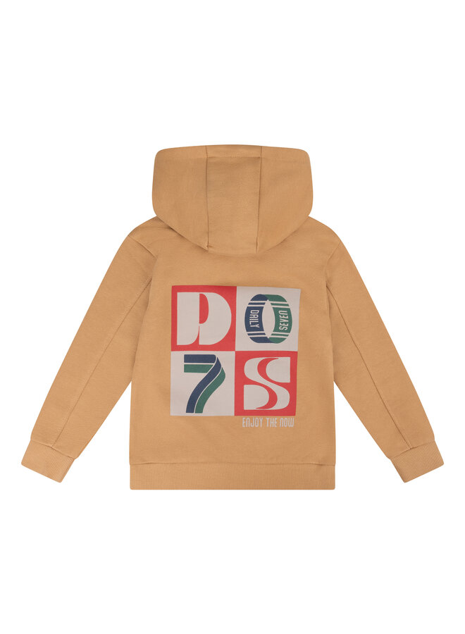 Daily7 - Hoodie backprint D7 - Sand