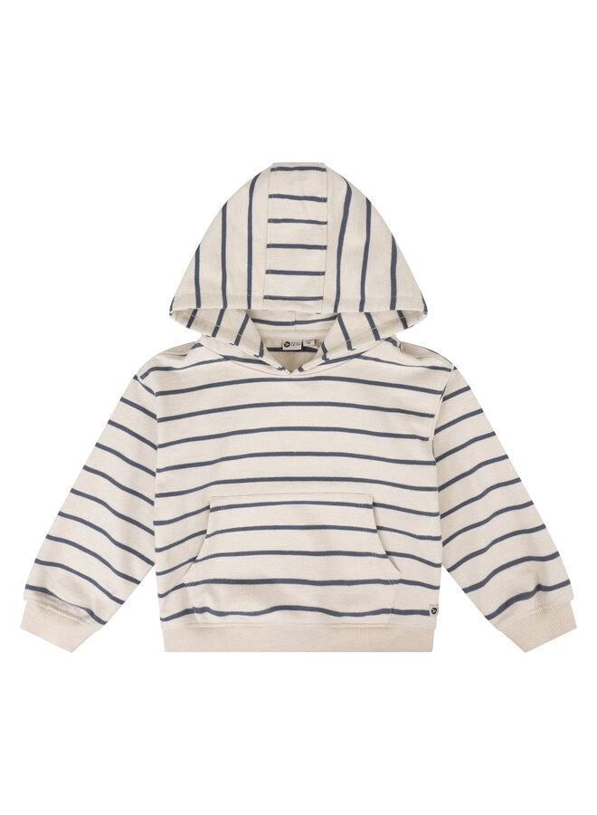 Daily7 - Hoodie stripe - Beige melange