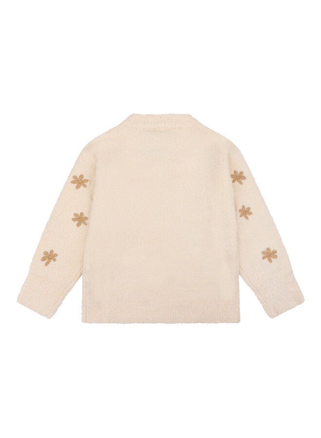 Daily7 - Knitted sweat fancy print - Beige melange