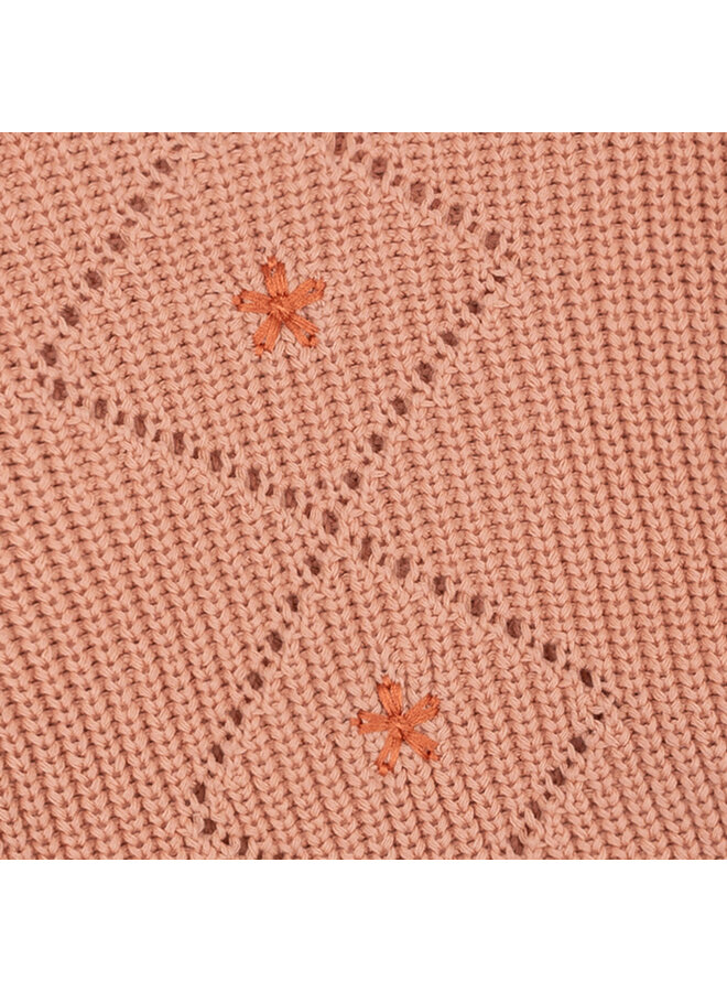 Daily7 - Knitted sweat fancy - Peach pink