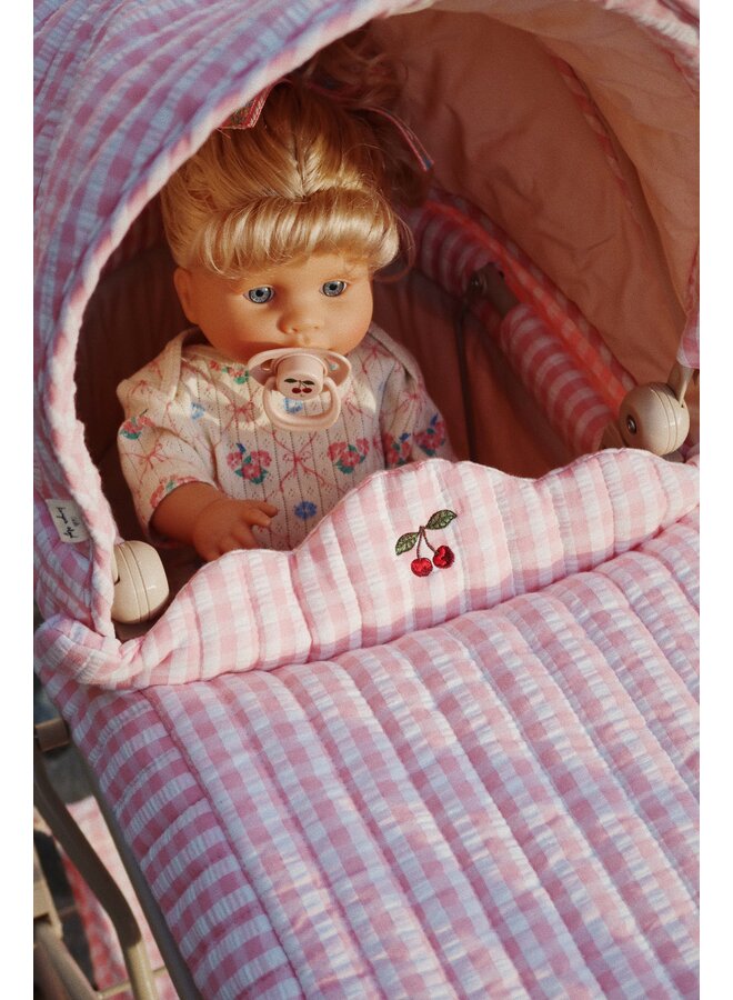 Konges Sløjd - Doll stroller – Powder pink check