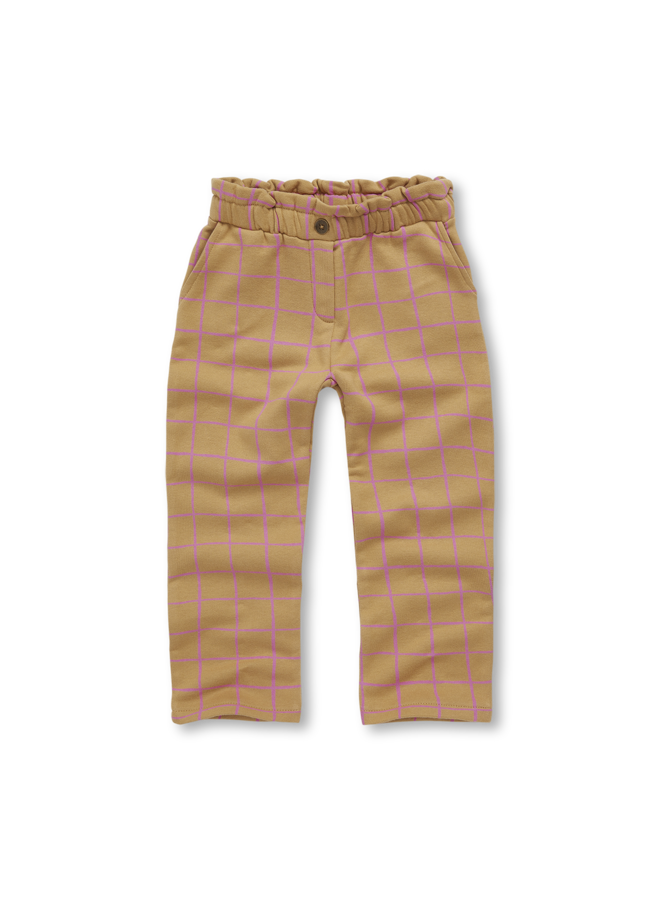 Chino paperbag check - Light mustard