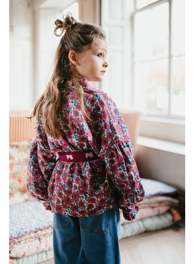 Petit Blush - Teddy blouse - Yasmin flower AOP