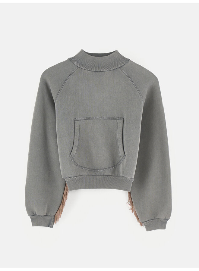 Bellerose - Flores sweatshirt – Black sand