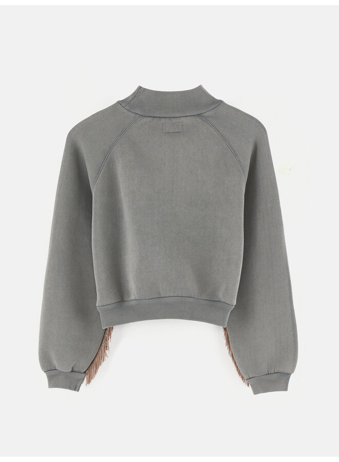 Bellerose - Flores sweatshirt – Black sand