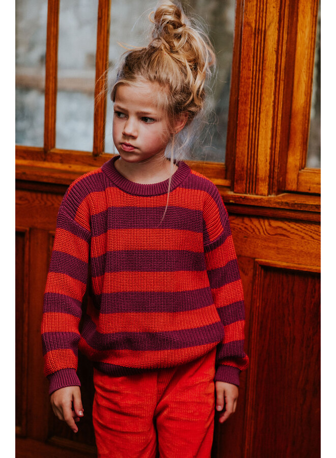 Yuki Kidswear - Stripes knitted sweater – Lollipop