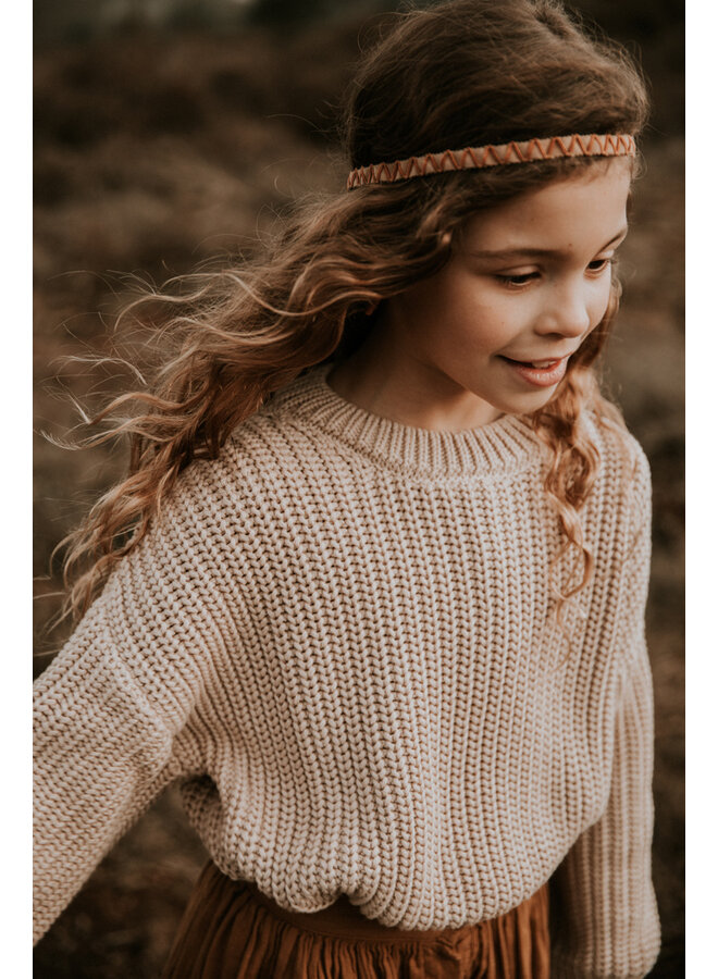 Yuki Kidswear - Chunky knitted sweater – Moon