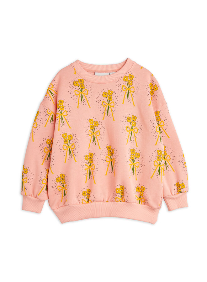 Winter flowers aop sweatshirt – Pink