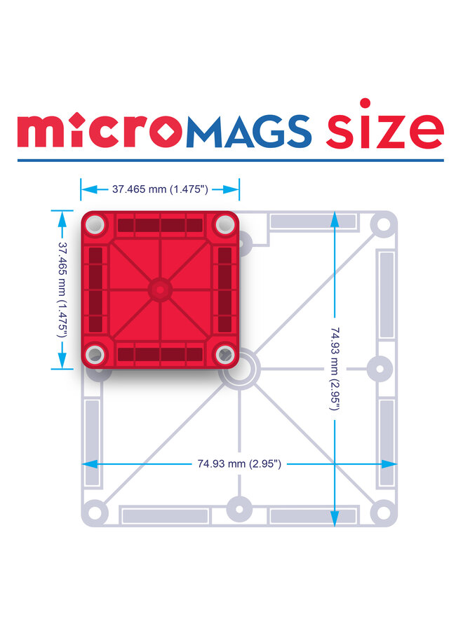 MagnaTiles - MicroMAGS travel set