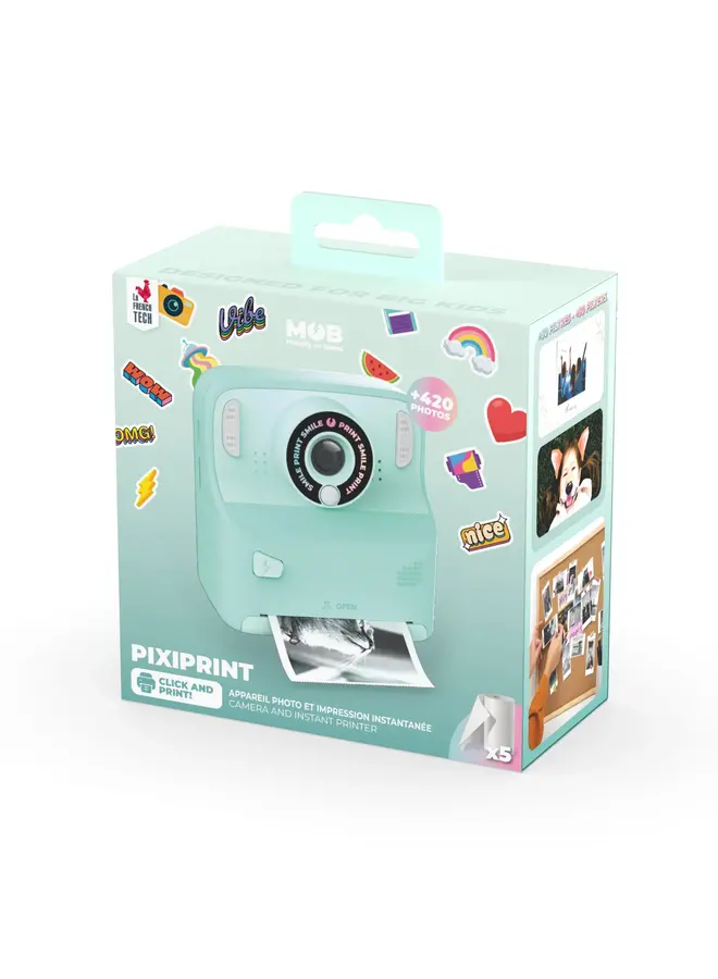 MOB - Pixiprint - Click & Print Camera - Turquoise