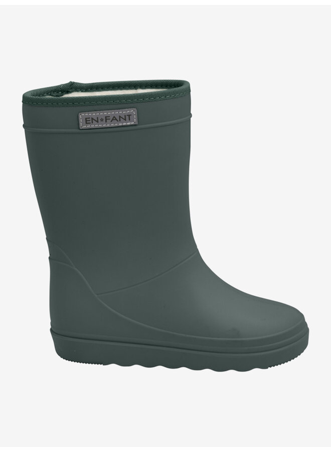 Enfant - Thermo boots solid - Green gables