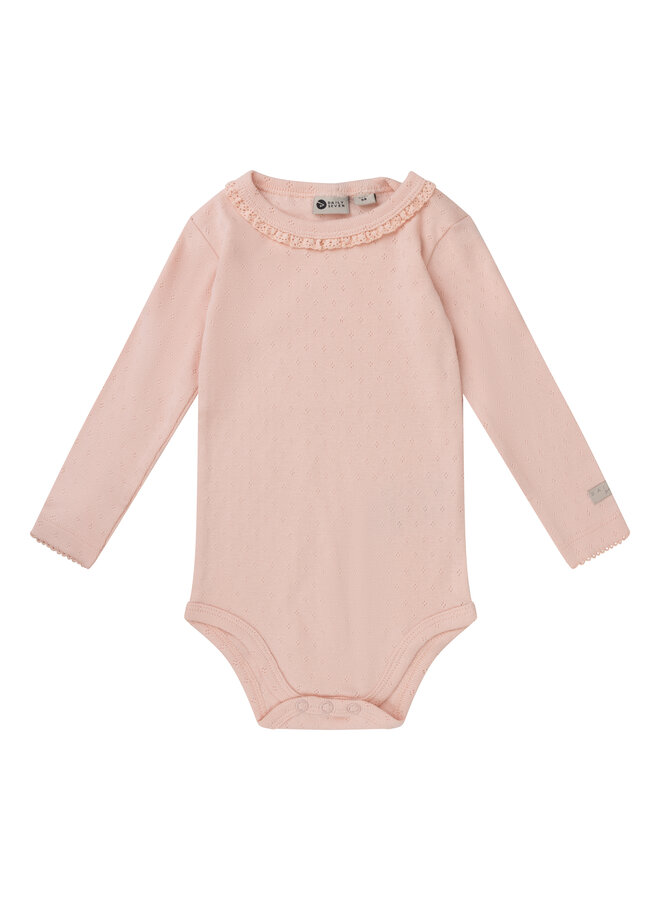 Body longsleeve ruffle - Light rose