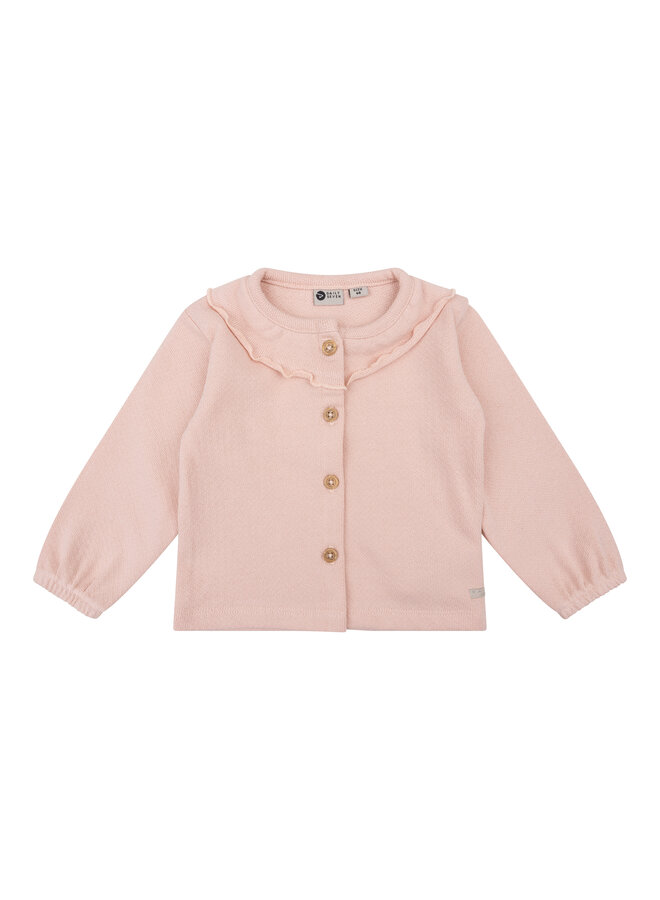 T-shirt longsleeve ruffle - Light rose