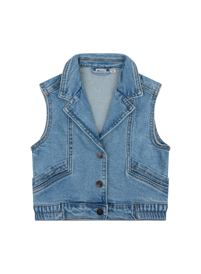 Daily7 - Denim gilet - Used medium denim