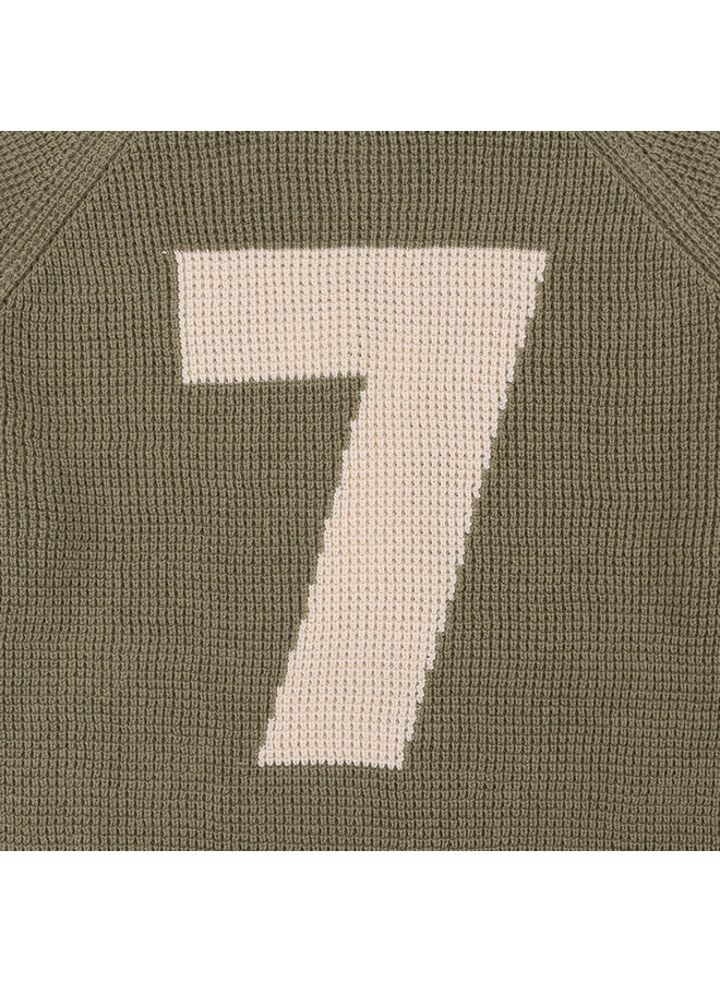 Daily7 - Knitted sweater Daily7 - Army green