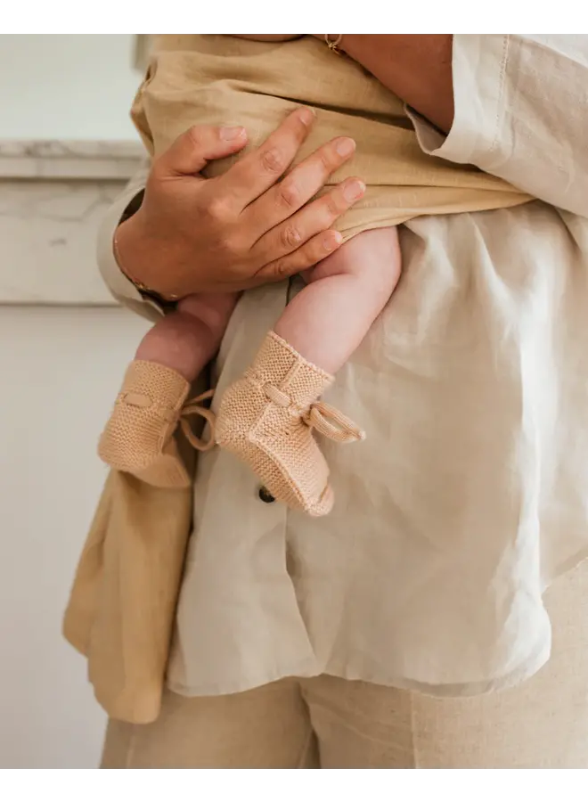 Hvid - Booties – Apricot