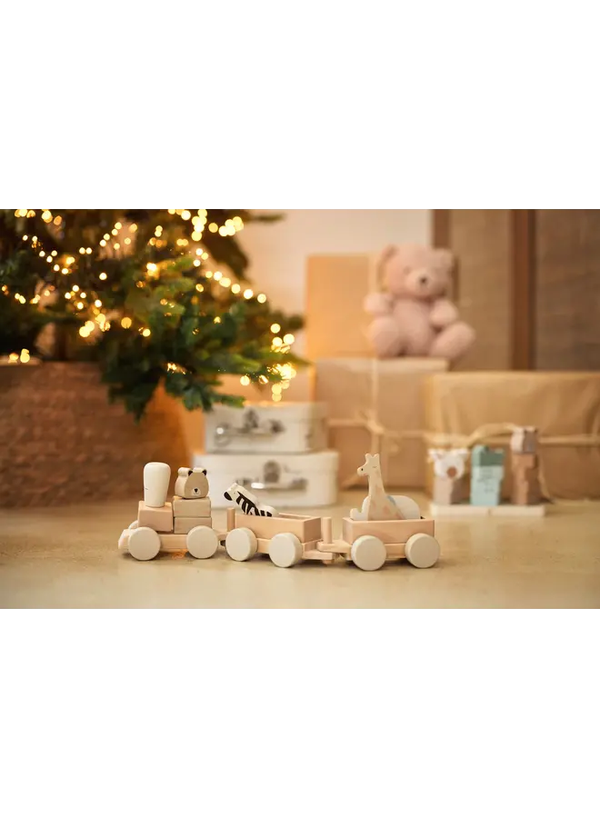 Jollein - Houten speelgoedtrein - Jungle jambo