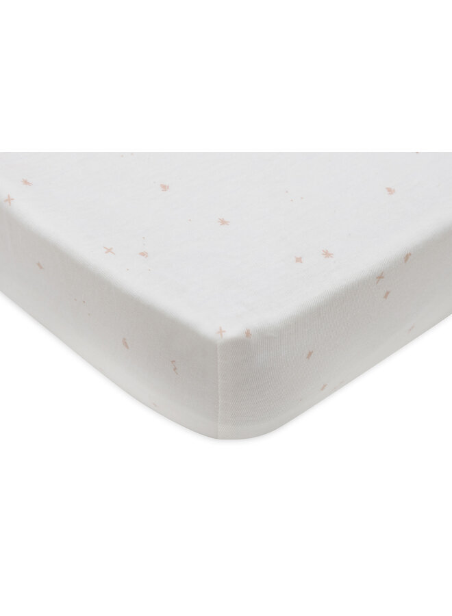 Jollein - Hoeslaken jersey – Twinkling wild rose