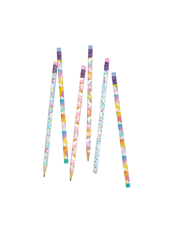 Ooly - 128-179 Unique unicorns graphite pencils – set of 12